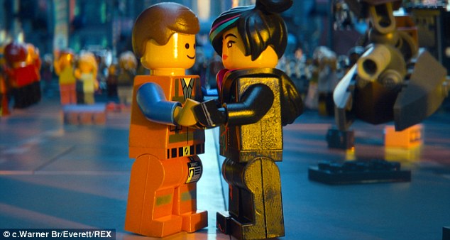 lego movie emmet and wyldstyle kiss